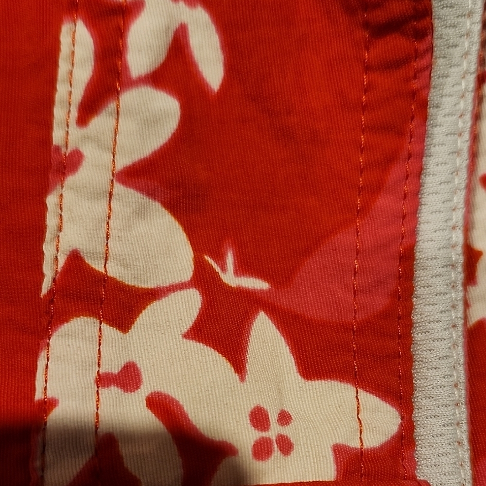 Red Floral Women's Pants - Picture 4 of 4